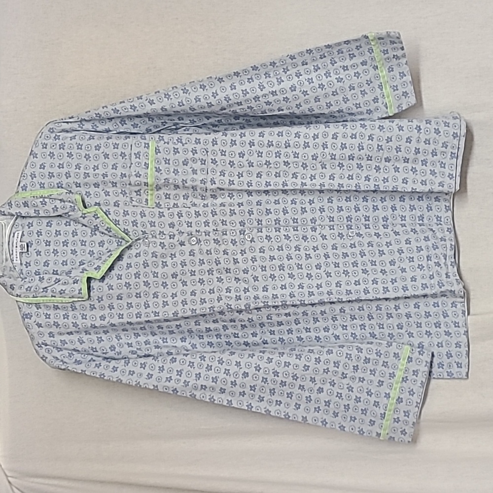 💥CLEARANCE💥Tommy Hilfiger Sleepwear Cotton Flannel Pajama Shirt Top Sz L